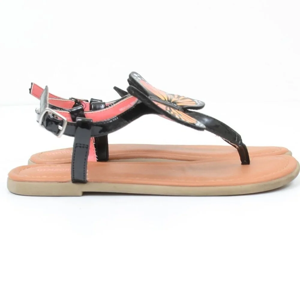 Gymboree Girls Applique Butterfly Sandals - Magical Monarch - Black Girls Size 3